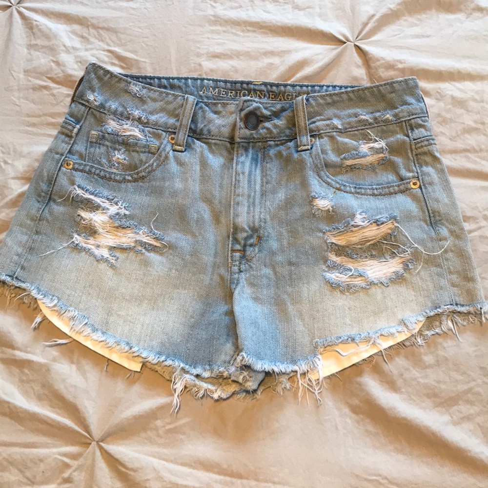 American Eagle Distressed Jean Shorts